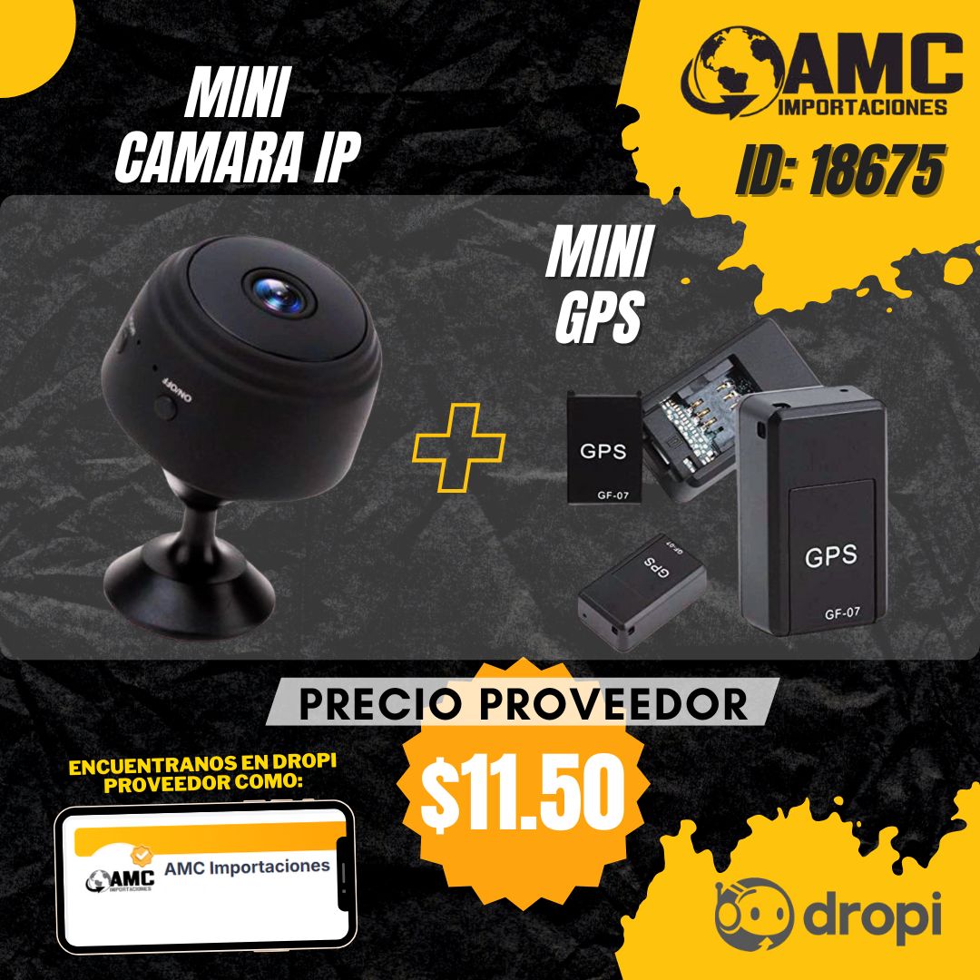 COMBO MINI CAMARA+GPS